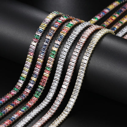 🌈Colorful Zircon Tennis Choker