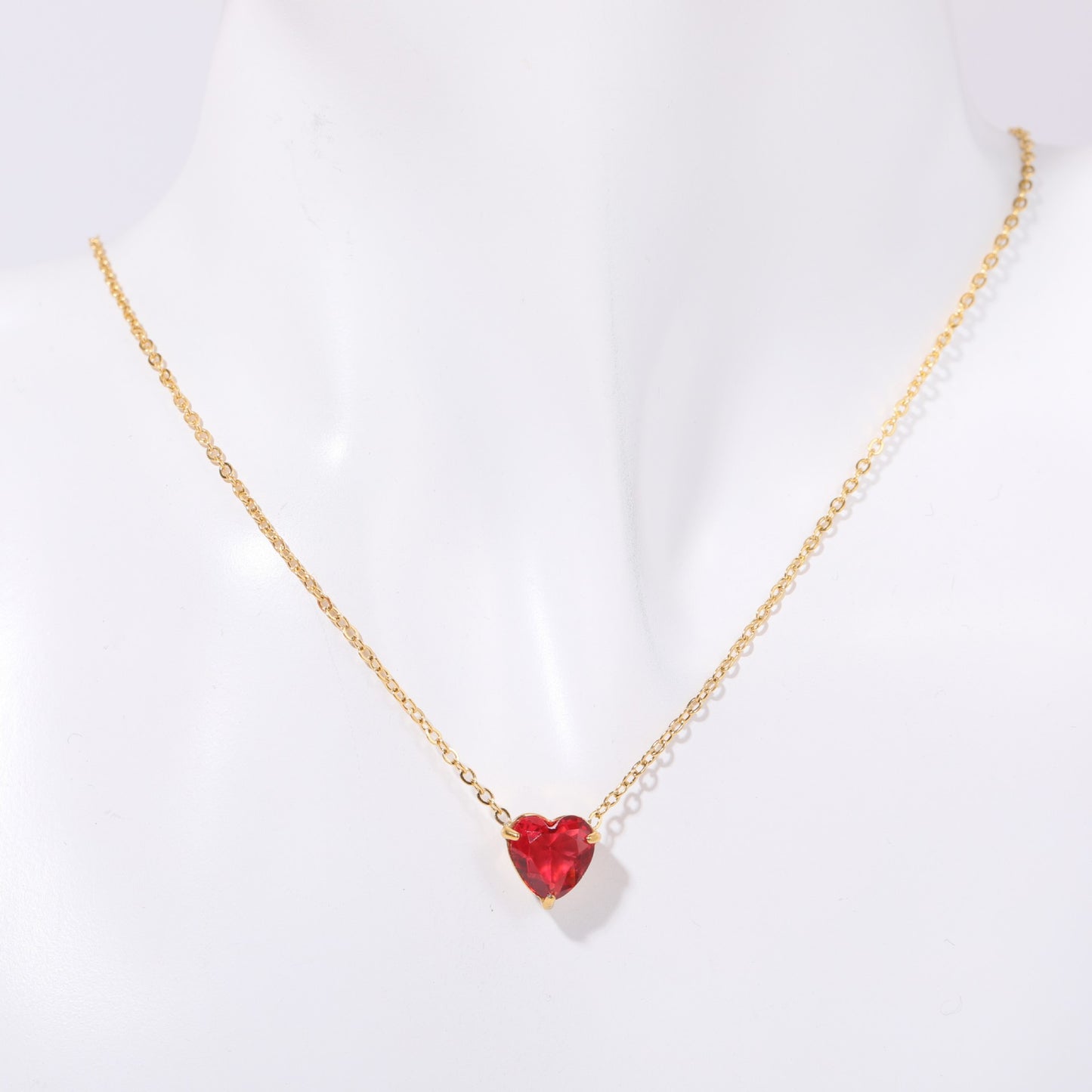 Twelve - Month Birthstone Heart Pendant Necklace: A Love - Infused Treasure