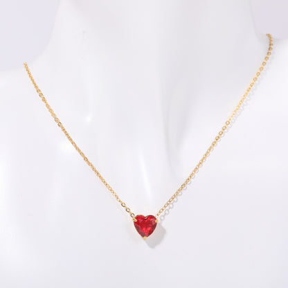 Twelve - Month Birthstone Heart Pendant Necklace: A Love - Infused Treasure