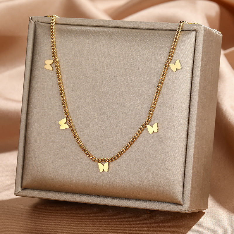 🦋Titanium Steel Chain Butterfly Clavicle Chain