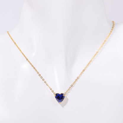 Twelve - Month Birthstone Heart Pendant Necklace: A Love - Infused Treasure