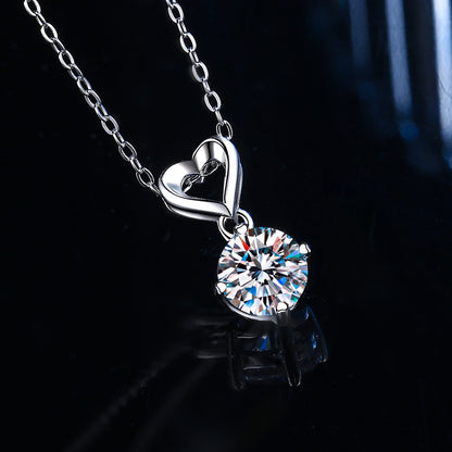 Heart Pendant Moissanite Necklace