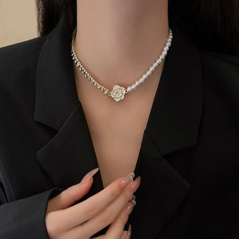 🌸Pearl Camellia Necklace