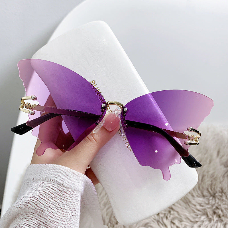 Gradient Color Butterfly Sunglasses