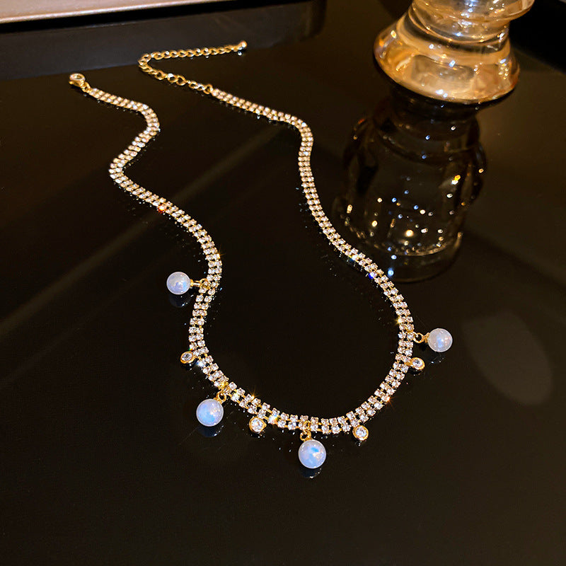 Boho Tassel Pearl Necklace