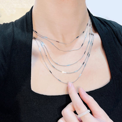 Multilayer Chain Sparkling Necklace