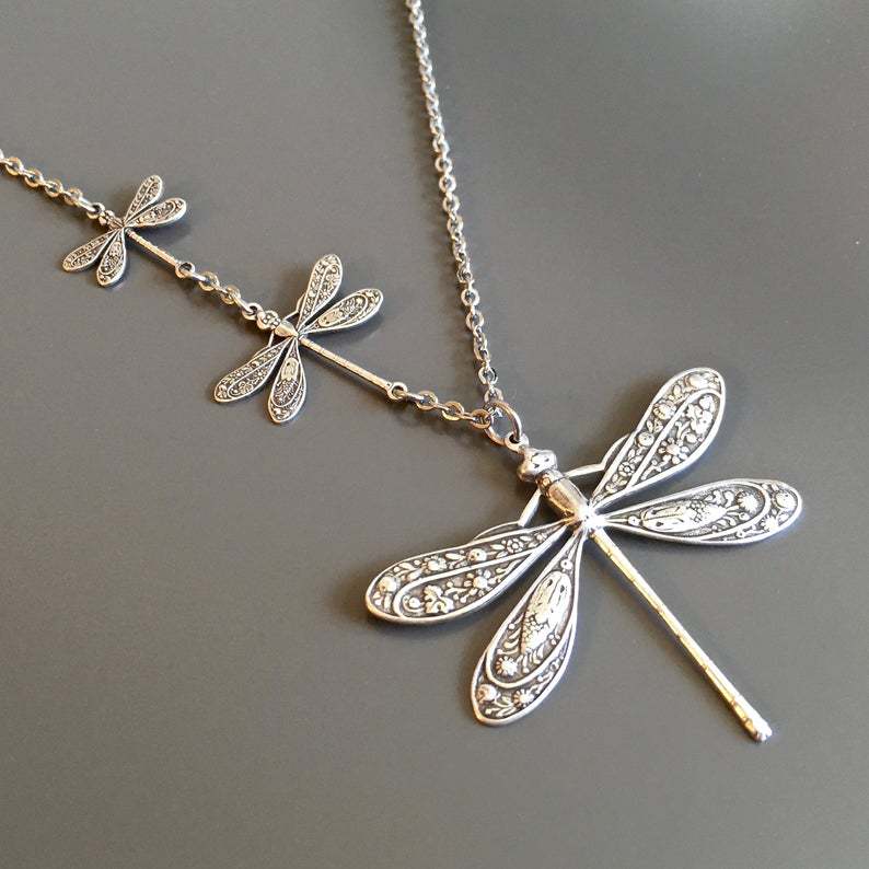 Vintage Dragonfly Necklace