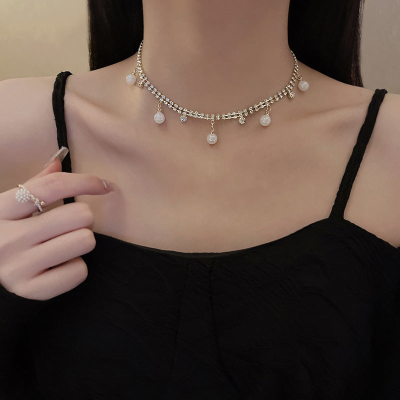 Boho Tassel Pearl Necklace