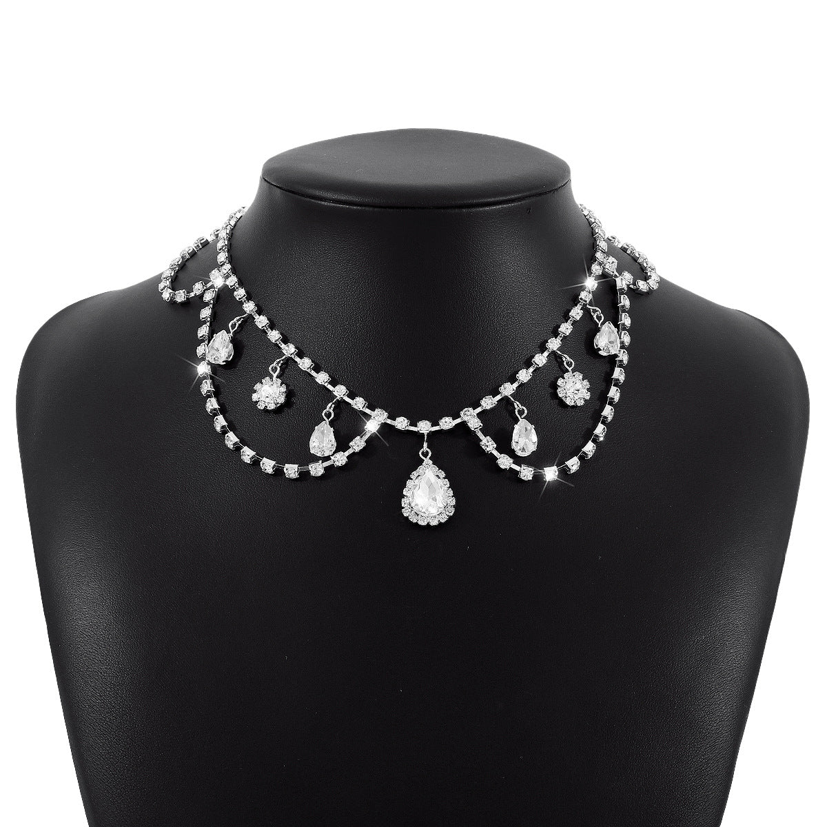 French Water Drop Petal Necklace