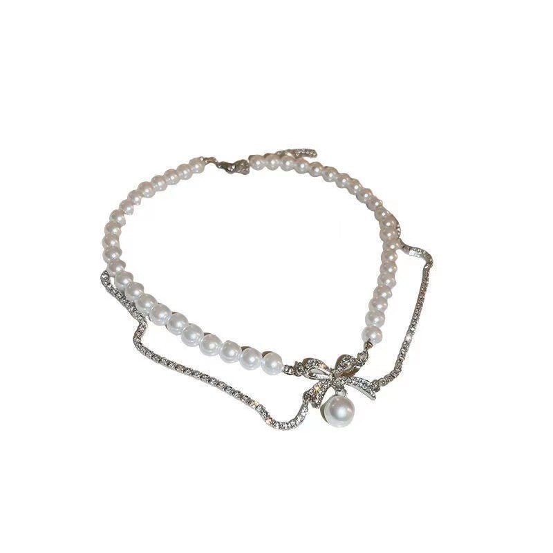 For Love Ones - Pearl Choker Adjustable Necklace