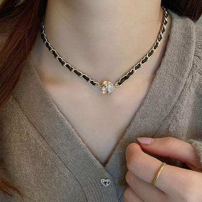 Chain Magnetic Round Ball Necklace