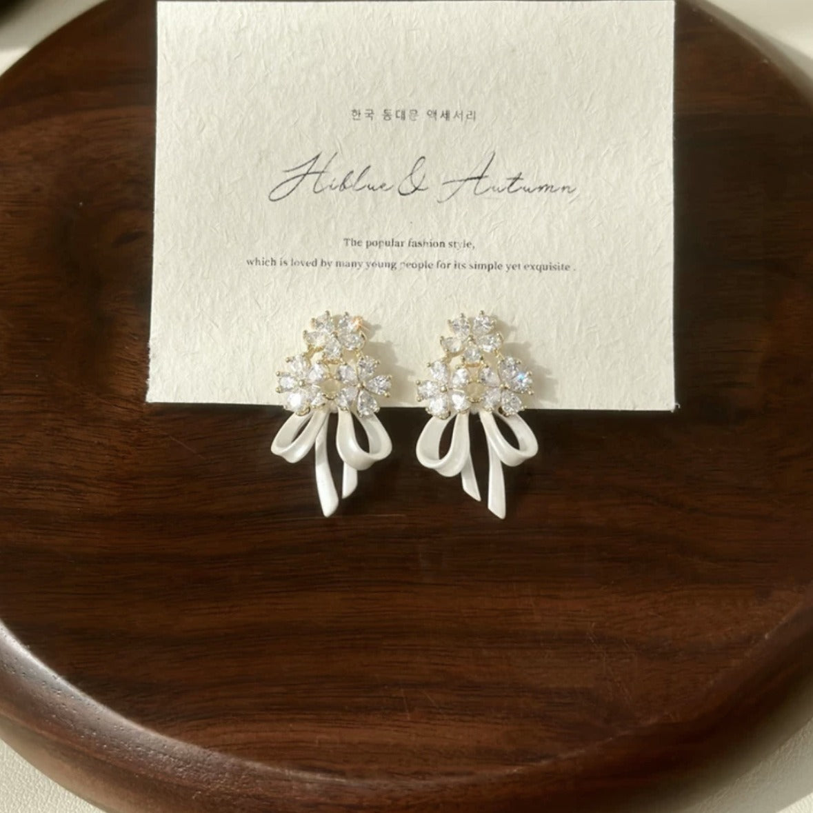 💐Elegant Blossom Bow Earrings