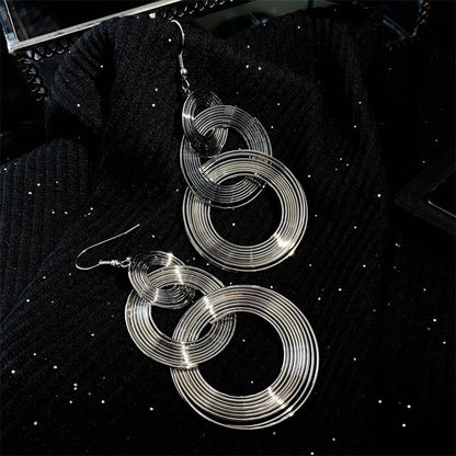 Fashion Large and Small Circle Earrings