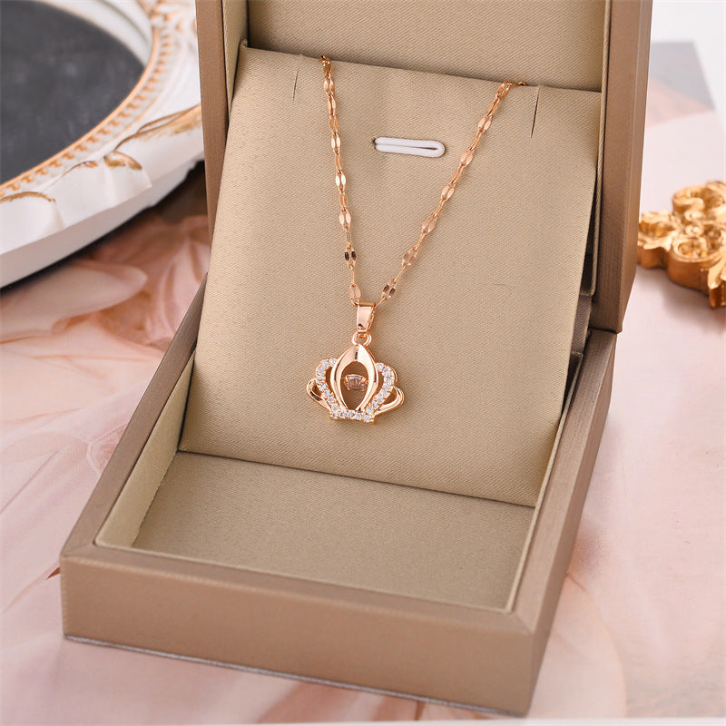 💐FOR DAUGHTER - WHENEVER YOU FEEL OVERWHELMED...CROWN NECKLACE