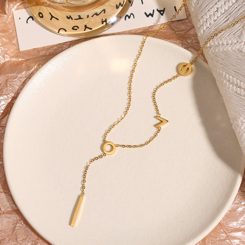 L-O-V-E Long Chain Necklace