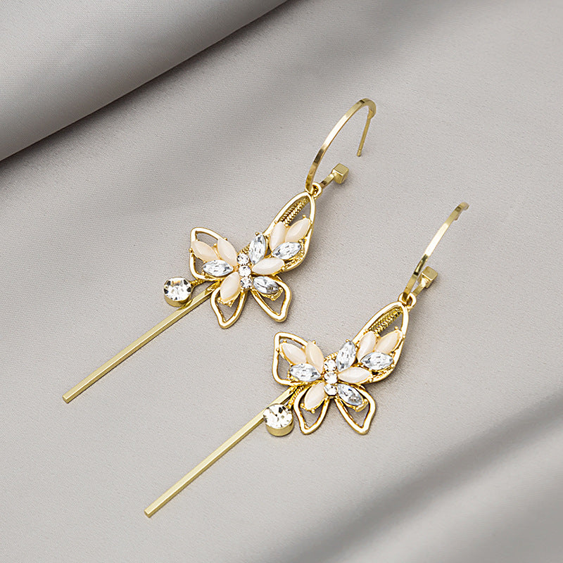 💐Mother's Day Pre-Sale💝- Opal Butterfly Tassel Earrings