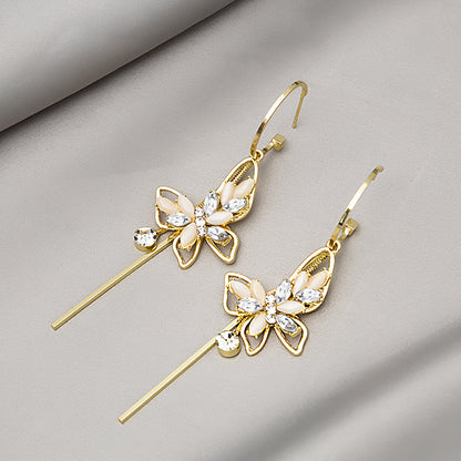 💐Mother's Day Pre-Sale💝- Opal Butterfly Tassel Earrings