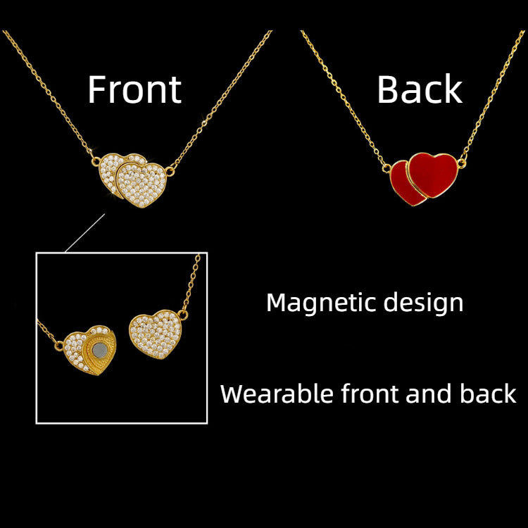 🎁CHRISTMAS PRE SALE 🔥- Magnetic Double Heart Necklace💞