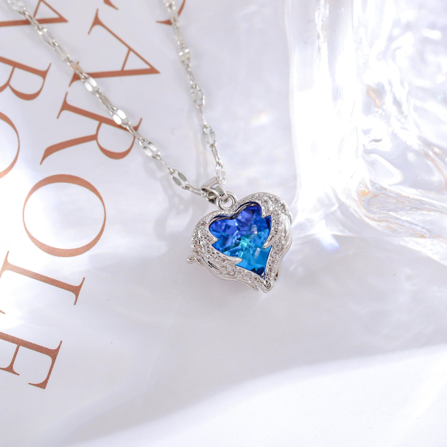 "Guardian" - Colorful Ocean Heart Pendant
