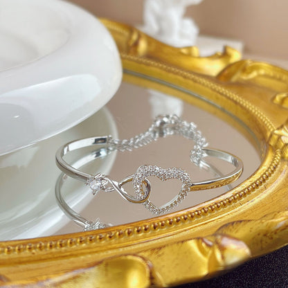 ALWAYS IN MY HEART - INFINITY HEART BRACELET