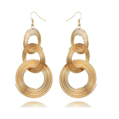 Fashion Large and Small Circle Earrings