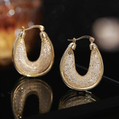 💐Mother's Day Pre-Sale💝-Hollow Mesh Hoop Earrings