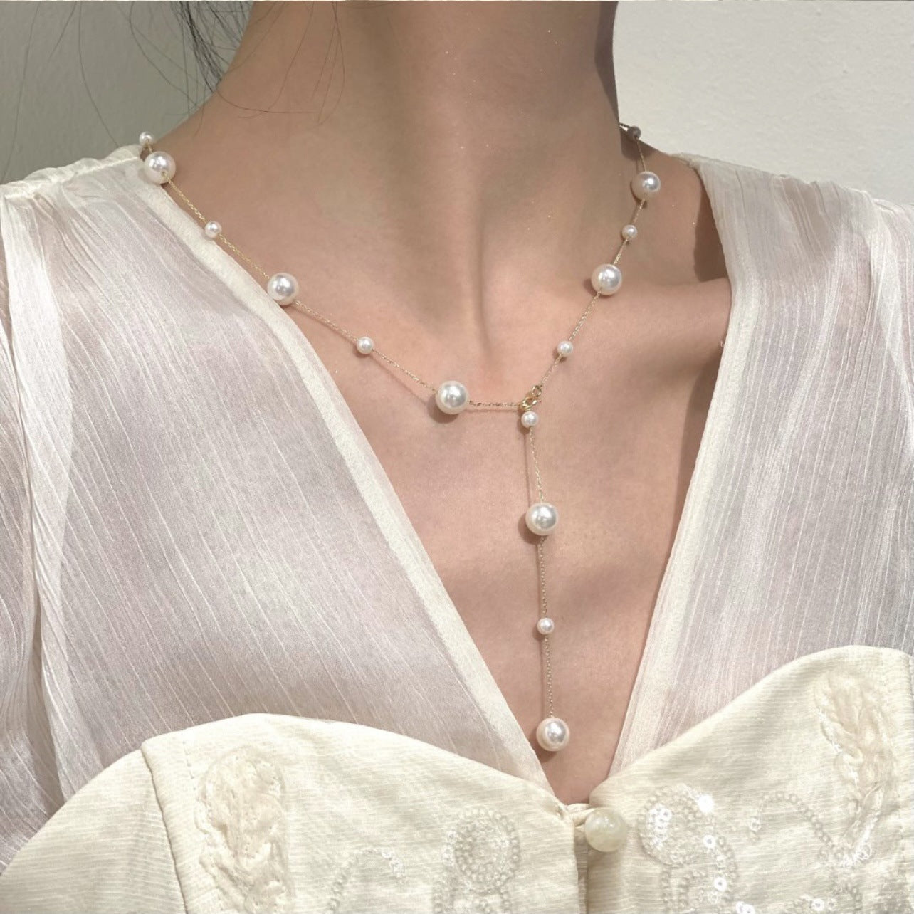 Freshwater Pearl Tassel Necklace