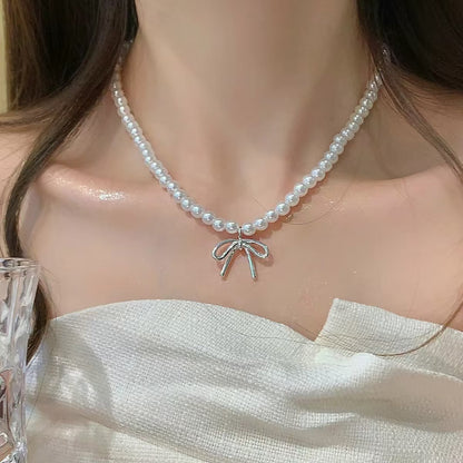 For Love Ones - Pearl Choker Adjustable Necklace
