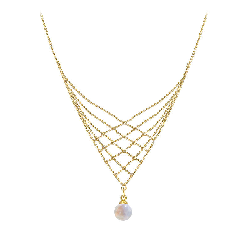 Lace Pearl Necklace