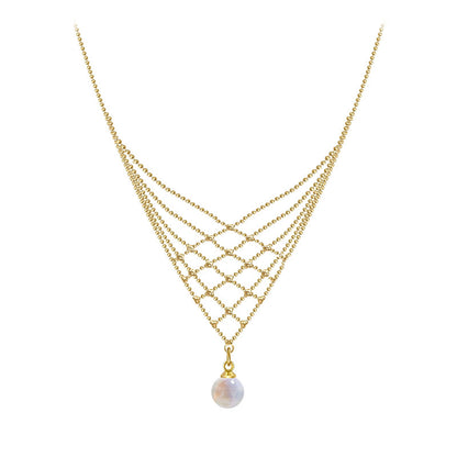 Lace Pearl Necklace