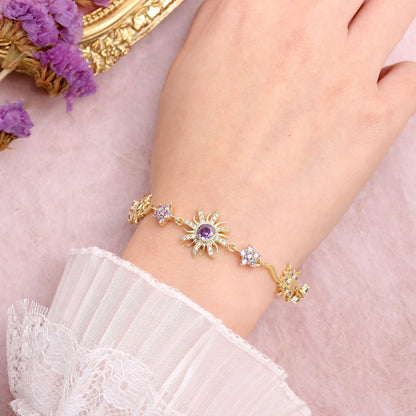 Sunflower Princess Gemstone Bracelet
