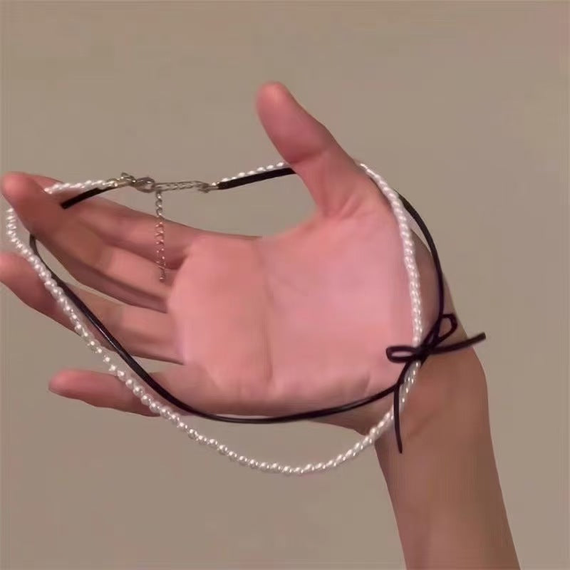For Love Ones - Pearl Choker Adjustable Necklace