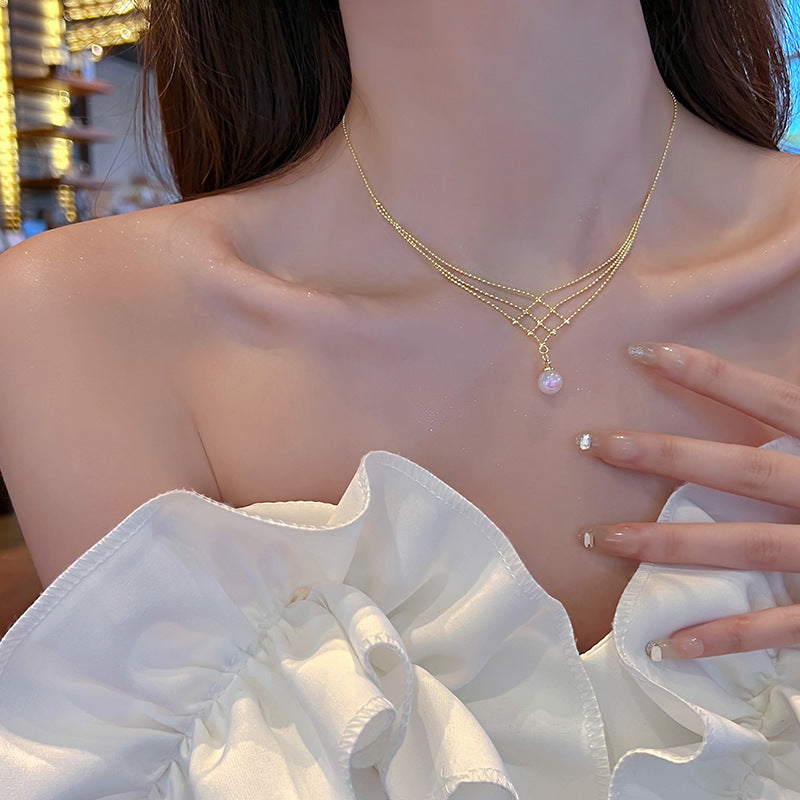 Lace Pearl Necklace