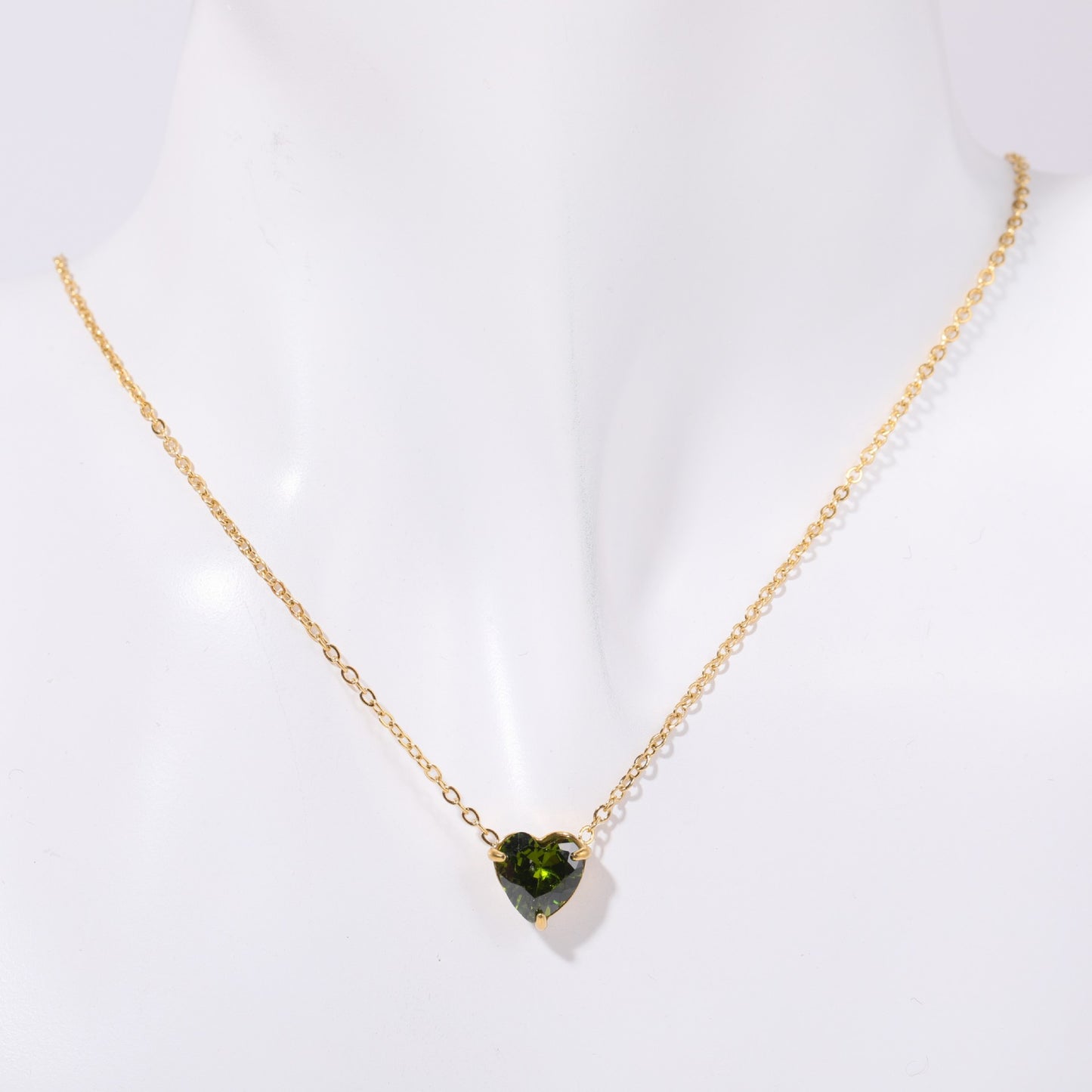 Twelve - Month Birthstone Heart Pendant Necklace: A Love - Infused Treasure