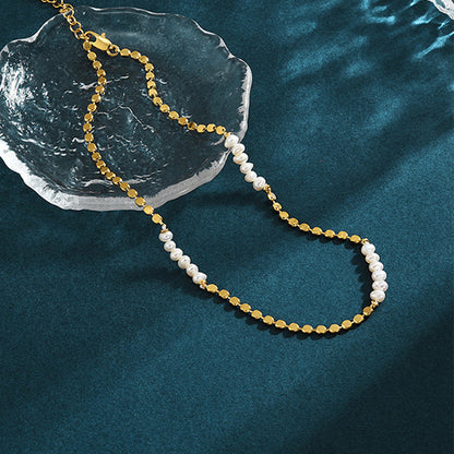 Pearl Patchwork Necklace