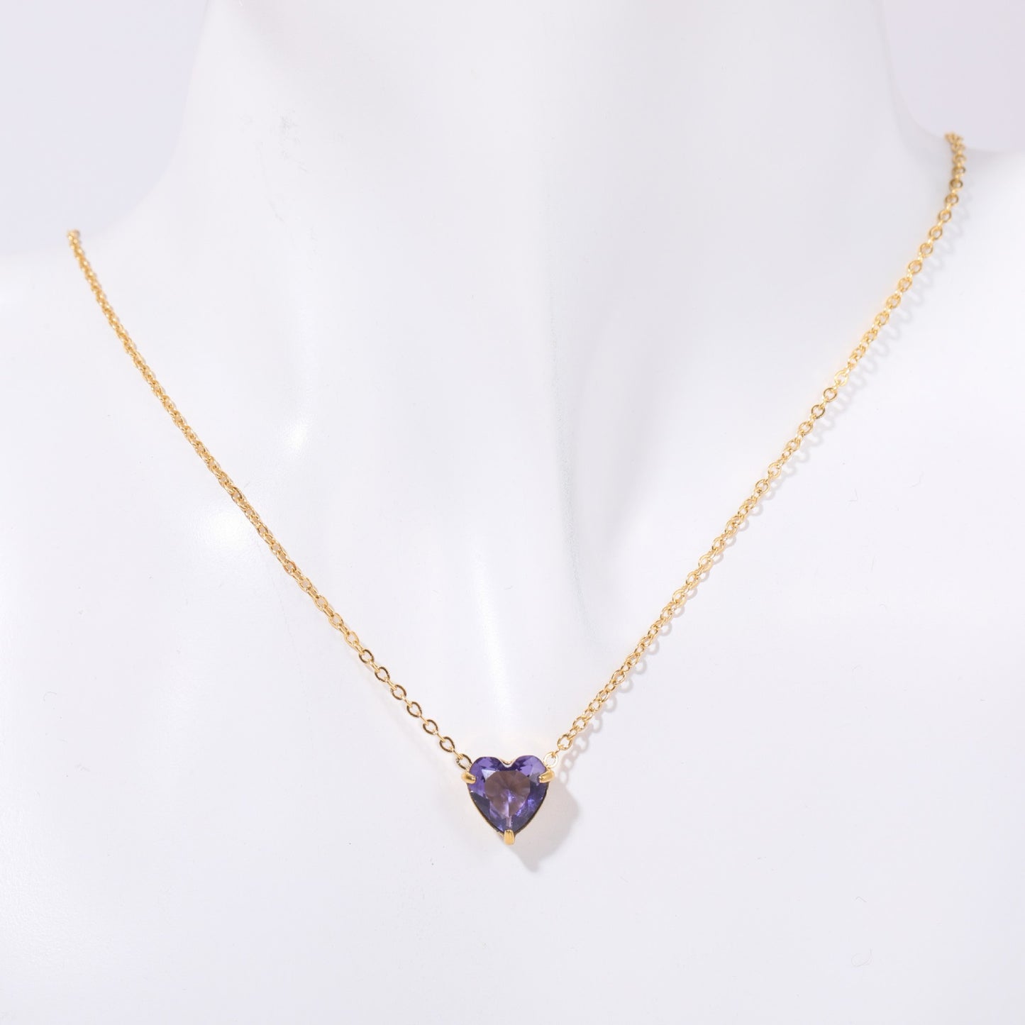Twelve - Month Birthstone Heart Pendant Necklace: A Love - Infused Treasure