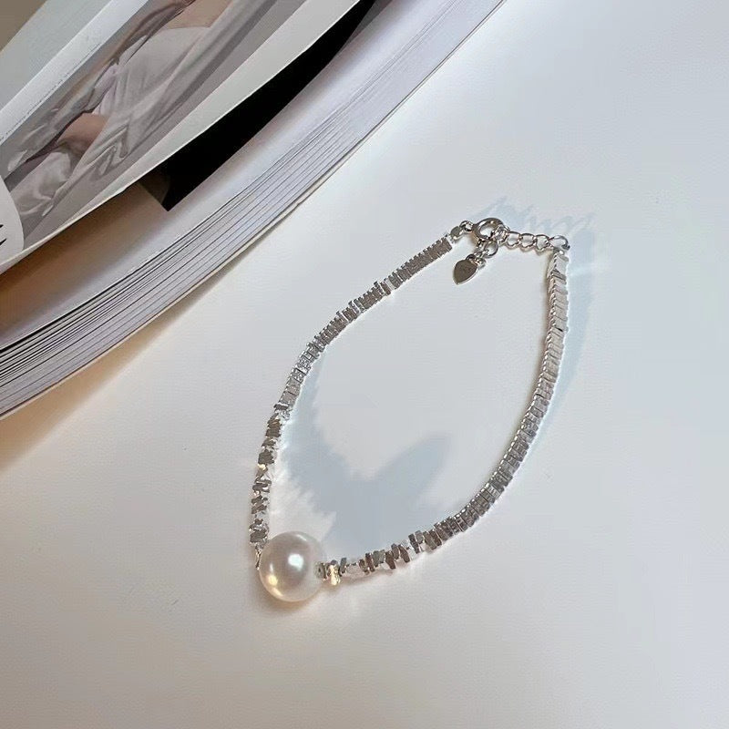 Silver Pearl Necklace
