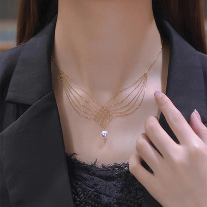 Lace Pearl Necklace