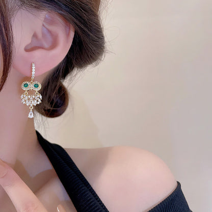 - Owl Zirconia Earrings