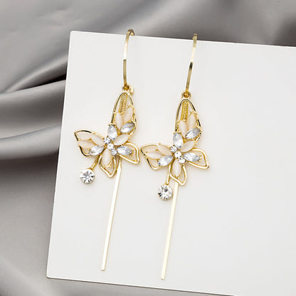 💐Mother's Day Pre-Sale💝- Opal Butterfly Tassel Earrings