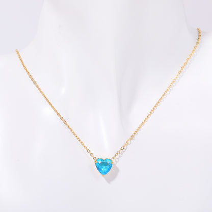 Twelve - Month Birthstone Heart Pendant Necklace: A Love - Infused Treasure