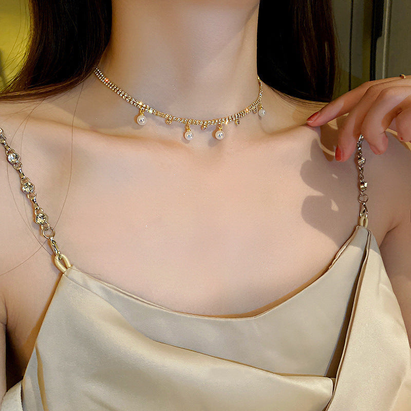 Boho Tassel Pearl Necklace