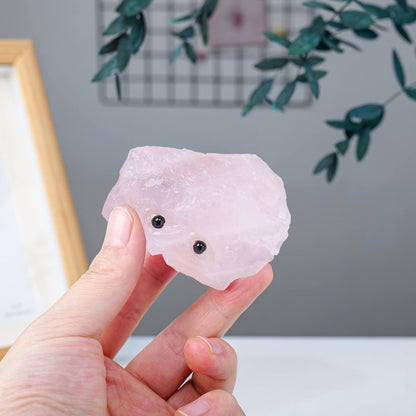Natural Healing Gemstone Raw Crystal Stone Hedgehog Carving Crafts Decoration