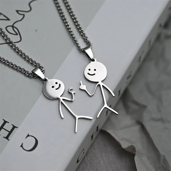MIDDLE FINGER OR HALF LOVE NECKLACE