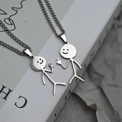 MIDDLE FINGER OR HALF LOVE NECKLACE