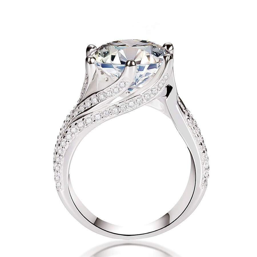S925 Luxury 5CT Moissanite Ring