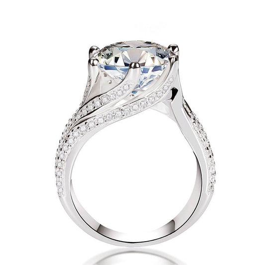 S925 Luxury 5CT Moissanite Ring