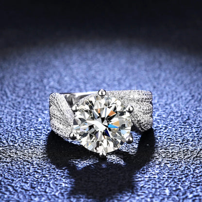 S925 Luxury 5CT Moissanite Ring