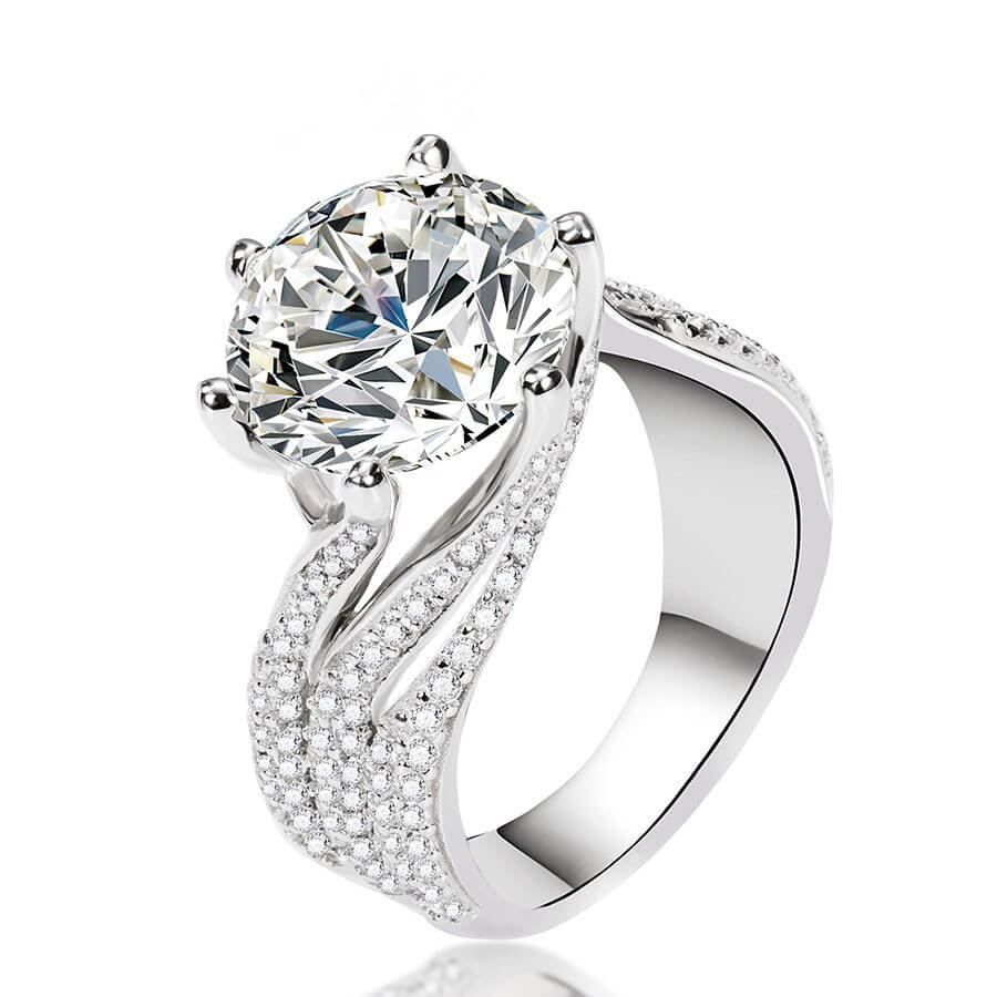 S925 Luxury 5CT Moissanite Ring