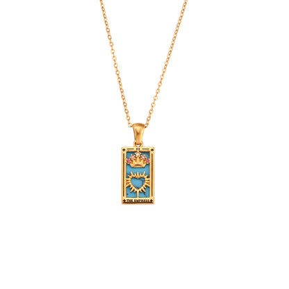 Colorful Tarot Cards Symbolic Necklaces